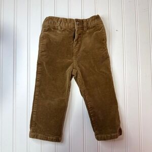 Ralph Lauren Baby Corduroy Pants, Brown Velvet Cotton, 18M